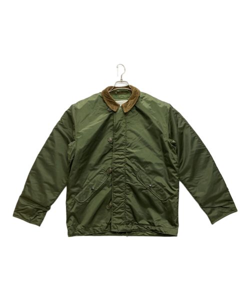 ALPHA INDUSTRIES（アルファインダストリーズ）ALPHA INDUSTRIES (アルファインダストリーズ) ナイロンデッキジャケット カーキ サイズ:SIZE Mの古着・服飾アイテム