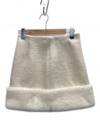 HER LIP TOハーリップトゥ）の古着「Monceau Boucle Mini Skirt」｜ベージュ