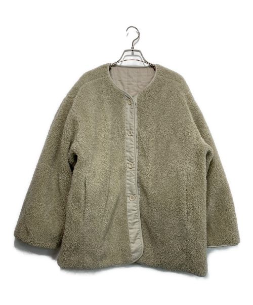 CLANE（クラネ）CLANE (クラネ) 	REVERSIBLE MILITARY BOA JACKET/リバーシブルミリタリーボアジャケット ベージュ サイズ:1の古着・服飾アイテム