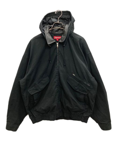 SUPREME（シュプリーム）SUPREME (シュプリーム) Leather Collar Utility Jacket ブラック サイズ:SIZE XLの古着・服飾アイテム