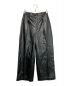 MAISON SPECIAL（メゾンスペシャル）の古着「Recycle Leather Pin Tuck Wide Pants」｜ブラック