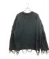 KAMIYA (カミヤ) Destroyed Long Sleeve Knit T-shirt ブラック サイズ:S：17800円