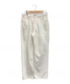 AURALEEオーラリー）の古着「HARD TWIST DENIM 5P PANTS」｜ホワイト