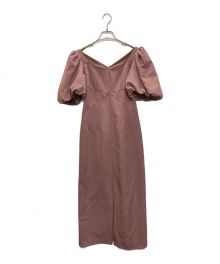 HER LIP TO（ハーリップトゥ）の古着「Dreamscape Twill Dress」｜ピンク