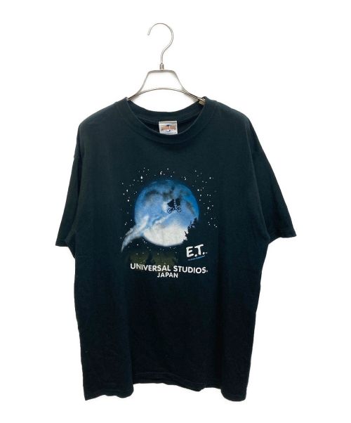 UNIVERSAL STUDIOS JAPAN（ユニバーサルスタジオジャパン）UNIVERSAL STUDIOS JAPAN (ユニバーサルスタジオジャパン) 00's ETプリントTシャツ ブラック サイズ:SIZE Lの古着・服飾アイテム