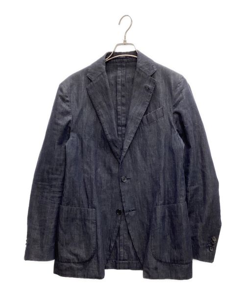 LARDINI（ラルディーニ）LARDINI (ラルディーニ) デニム風セットアップスーツ ネイビー サイズ:48の古着・服飾アイテム