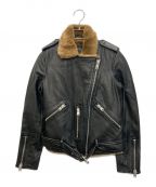 ALL SAINTSオールセインツ）の古着「BALFERN LUX LEATHER BIKER JACKET」｜ブラック