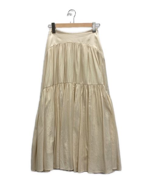 HER LIP TO（ハーリップトゥ）HER LIP TO (ハーリップトゥ) High-Waist Tiered Long Skirt ベージュ サイズ:Sの古着・服飾アイテム