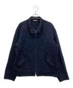 AURALEEオーラリー）の古着「Beaver Melton Hand-Sewn Blouson」｜ネイビー