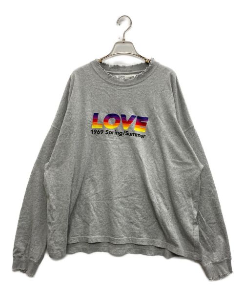 DAIRIKU（ダイリク）DAIRIKU (ダイリク) LOVE Vintage Long Sleeve Tee グレー サイズ:Fの古着・服飾アイテム