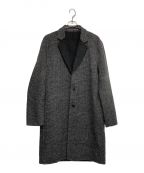 ALL SAINTSオールセインツ）の古着「MONROY SINGLE BREASTED OVERSIZED COAT」｜グレー