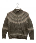 BATONERバトナ―）の古着「MOHAIR NORDIC DRIVERS KNIT」｜ブラウン