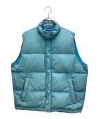 AURALEEオーラリー）の古着「SUVIN HIGH COUNT CLOTH DOWN VEST」｜ブルー