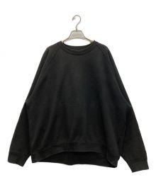 Graphpaper×LOOPWHEELER（グラフペーパー×ループウィラー）の古着「Raglan Sweat」｜ブラック