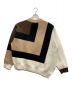 CULLNI (クルニ) STUDIOUS (ステュディオス) 別注COLOR BLOCK TURTLE KNIT ベージュ×ブラック サイズ:SIZE 2：13000円