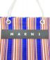 中古・古着 MARNI (マルニ) STRIPEバッグ ブラウン×ブルー：13000円