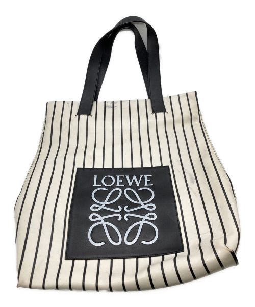 LOEWE（ロエベ）LOEWE (ロエベ) ショッパートートバッグ ホワイトの古着・服飾アイテム