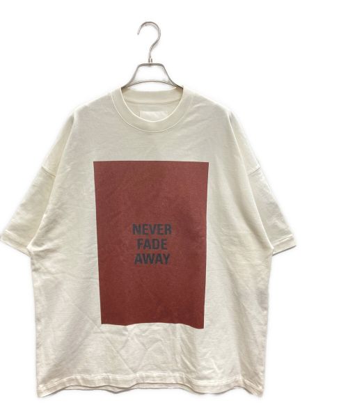 JIL SANDER（ジルサンダー）JIL SANDER (ジルサンダー) NEVER FADE AWAY プリントTシャツ ホワイト サイズ:Ｌの古着・服飾アイテム