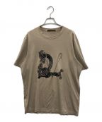 LOUIS VUITTON×Christopher Nemethルイ ヴィトン×クリストファーネメス）の古着「コラボプリントTシャツ」｜ベージュ