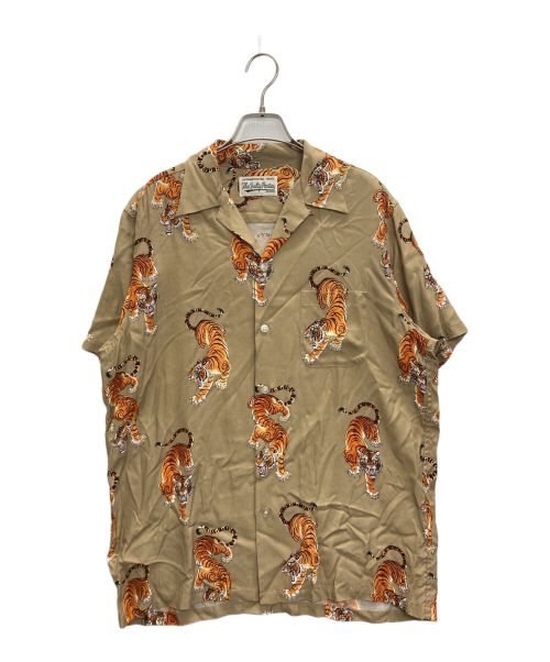 WACKO MARIA（ワコマリア）WACKO MARIA (ワコマリア) S/S HAWAIIAN SHIRT ベージュ サイズ:Lの古着・服飾アイテム