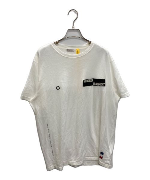 MONCLER（モンクレール）MONCLER (モンクレール) FRAGMENT DESIGN (フラグメントデザイン) MAGLIA T-SHIRT ホワイト サイズ:XLの古着・服飾アイテム