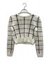 HER LIP TO (ハーリップトゥ) Bouncy Check Knit Pullover ホワイト×ブラック サイズ:S：12000円