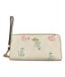 COACH（コーチ）の古着「SWAN PRINT LONG ZIP AROUND WALLET」