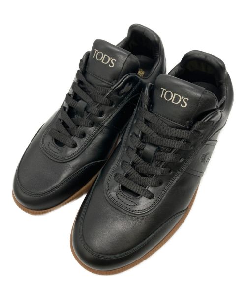 TOD'S（トッズ）TOD'S (トッズ) レザースニーカー ブラック サイズ:36１/2の古着・服飾アイテム