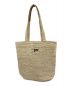 PPPRINT (ピピプリント) CITY RAFFIA TOTE BAG ベージュ：14000円