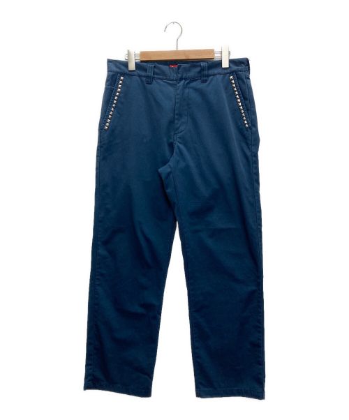 SUPREME（シュプリーム）SUPREME (シュプリーム) studded work pant ネイビー サイズ:SIZE 32の古着・服飾アイテム