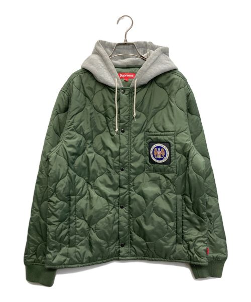 SUPREME（シュプリーム）SUPREME (シュプリーム) Quilted Liner Hooded Jacket カーキ サイズ:Lの古着・服飾アイテム