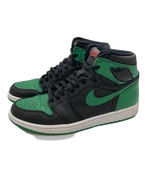 NIKE（ナイキ）NIKE (ナイキ) AIR JORDAN 1 RETRO HIGH OG グリーン×ブラック サイズ:27の古着・服飾アイテム