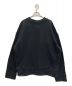 STUDIO NICHOLSON (スタジオニコルソン) TAUオーバーサイズスウェット ブラック(DIRKEST NAVY) サイズ:SIZE M：10000円