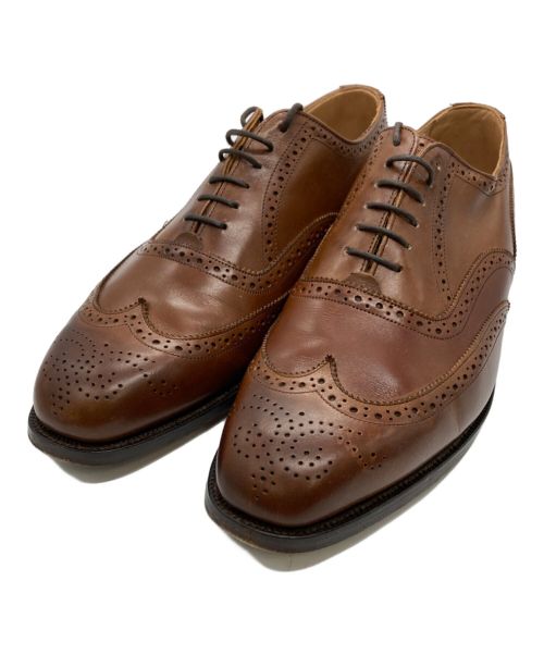 Tricker's（トリッカーズ）Tricker's (トリッカーズ) ピカデリーブローグ ウィングチップシューズ ブラウン サイズ:8 1/2の古着・服飾アイテム