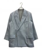 AURALEEオーラリー）の古着「WOOL KID MOHAIR KERSEY JACKET」｜スカイブルー