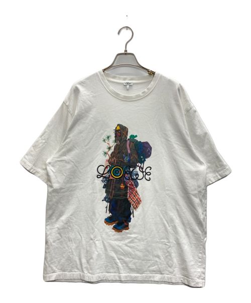 LOEWE（ロエベ）LOEWE (ロエベ) Gang box Print T-shirt ホワイト サイズ:SIZE Lの古着・服飾アイテム