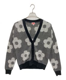 KENZO（ケンゾー）の古着「FLOWER SPOT CARDIGAN」｜ブラック