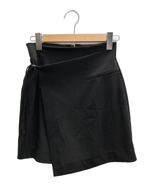 Snidel（スナイデル）Snidel (スナイデル) ラップスカショーパン ブラックの古着・服飾アイテム