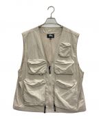 stussyステューシー）の古着「Nylon Approach Vest」｜ベージュ