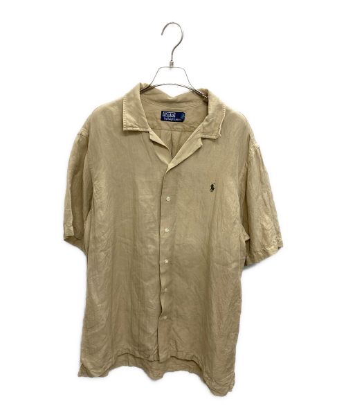 POLO RALPH LAUREN（ポロ・ラルフローレン）POLO RALPH LAUREN (ポロ・ラルフローレン) オープンカラーシャツ ベージュ サイズ:SIZE Lの古着・服飾アイテム