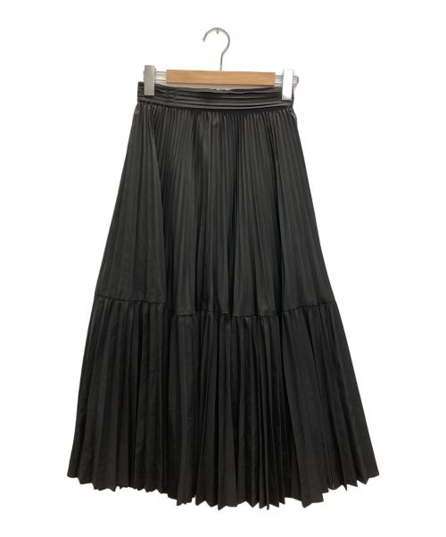 FRAY ID（フレイ アイディー）FRAY ID (フレイ アイディー) ティアードプリーツボリュームスカート ブラック サイズ:SIZE　Sの古着・服飾アイテム
