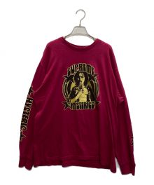 SUPREME×Hysteric Glamour（シュプリーム×ヒステリックグラマー）の古着「コラボロングスリーブカットソー」｜レッド