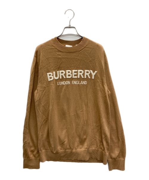 BURBERRY LONDON（バーバリーロンドン）BURBERRY LONDON (バーバリーロンドン) フロントロゴセーター ブラウン サイズ:SIZE Mの古着・服飾アイテム