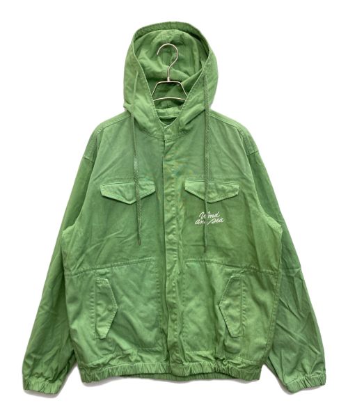 WIND AND SEA（ウィンド アンド シー）WIND AND SEA (ウィンダンシー) OVERDYED FIELD PARKA グリーン サイズ:SIZE Mの古着・服飾アイテム