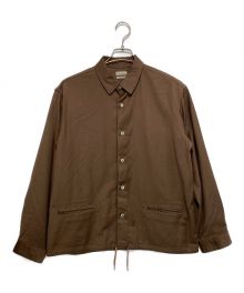 STEVEN ALAN（スティーブンアラン）の古着「TWILL COACH SHIRT」｜ブラウン