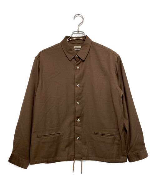 STEVEN ALAN（スティーブンアラン）STEVEN ALAN (スティーブンアラン) TWILL COACH SHIRT ブラウン サイズ:Sの古着・服飾アイテム