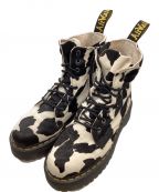 Dr.Martensドクターマーチン）の古着「8ホールJadon Cow Print Hair On」｜ブラック×ホワイト