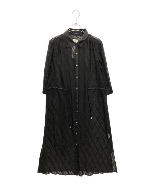 LOVELESS（ラブレス）LOVELESS (ラブレス) シアーシャツワンピース ブラック サイズ:SIZE 36の古着・服飾アイテム