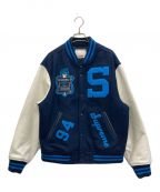 SUPREMEシュプリーム）の古着「TEAM VARSITY JACKET」｜ネイビー×ホワイト