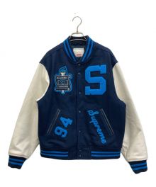 SUPREME（シュプリーム）の古着「TEAM VARSITY JACKET」｜ネイビー×ホワイト